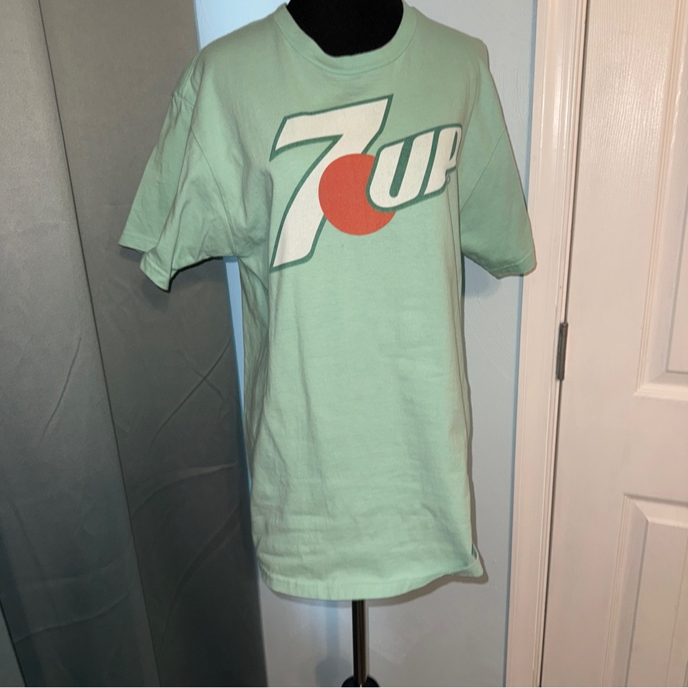 7UP Mint Green Logo Tee - Short Sleeve